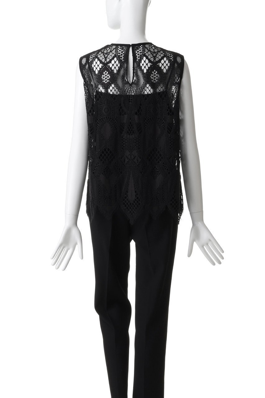 【ドメル/DOMELLE】のジオメトリック レース ブラウス 人気、トレンドファッション・服の通販 founy(ファニー) ファッション Fashion レディースファッション Fashion for Women トップス・カットソー Cut & Sew Tops キャミソール&ノースリーブ Camisoles & Sleeveless Tops シャツ・ブラウス・オフィスカジュアル Elegant Blouses & Button-Ups インナー Innerwear キャミソール Camisole, Spaghetti Strap Top ジャケット Jacket, Outerwear セットアップ Set-Up, Coordinated Outfit ネップ Nepp, Slub Yarn ノースリーブ Sleeveless, No-Sleeve ブルゾン Blouson, Bomber Jacket モチーフ Motif, Design Theme レース Lace, Lace Fabric other-4|ID: prp329100004917339 ipo3291000000036872442