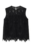【ドメル/DOMELLE】のジオメトリック レース ブラウス 大人の最旬トレンドファッション＆コーディネート founy(ファウニー) ファッション Fashion レディースファッション Fashion for Women トップス・カットソー Cut & Sew Tops キャミソール&ノースリーブ Camisoles & Sleeveless Tops シャツ・ブラウス・オフィスカジュアル Elegant Blouses & Button-Ups インナー Innerwear キャミソール Camisole, Spaghetti Strap Top ジャケット Jacket, Outerwear セットアップ Set-Up, Coordinated Outfit ネップ Nepp, Slub Yarn ノースリーブ Sleeveless, No-Sleeve ブルゾン Blouson, Bomber Jacket モチーフ Motif, Design Theme レース Lace, Lace Fabric |ID:prp329100004917339