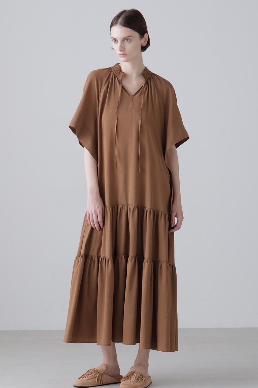 【アドーア/ADORE】のラスターシアーワンピース 人気、トレンドファッション・服の通販 founy(ファニー) 　ファッション　Fashion　レディースファッション　Fashion for Women　ワンピース　Dresses　チュニック　Tunic Tops & Dresses　ギャザー　Gathered, Ruffled　シアー　Sheer, See-Through　チュニック　Tunic, Long Top　フェミニン　Feminine, Girly　リボン　Ribbon, Bow　ロング　Long, Long-Length　other-3|ID: prp329100004917341 ipo3291000000036872598