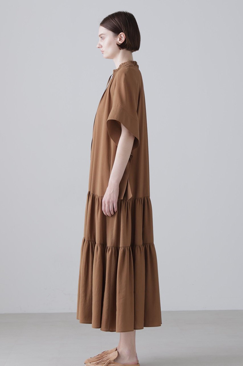 【アドーア/ADORE】のラスターシアーワンピース 人気、トレンドファッション・服の通販 founy(ファニー) 　ファッション　Fashion　レディースファッション　Fashion for Women　ワンピース　Dresses　チュニック　Tunic Tops & Dresses　ギャザー　Gathered, Ruffled　シアー　Sheer, See-Through　チュニック　Tunic, Long Top　フェミニン　Feminine, Girly　リボン　Ribbon, Bow　ロング　Long, Long-Length　other-4|ID: prp329100004917341 ipo3291000000036872600