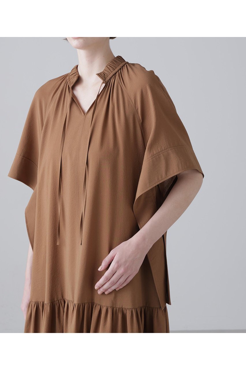 【アドーア/ADORE】のラスターシアーワンピース 人気、トレンドファッション・服の通販 founy(ファニー) 　ファッション　Fashion　レディースファッション　Fashion for Women　ワンピース　Dresses　チュニック　Tunic Tops & Dresses　ギャザー　Gathered, Ruffled　シアー　Sheer, See-Through　チュニック　Tunic, Long Top　フェミニン　Feminine, Girly　リボン　Ribbon, Bow　ロング　Long, Long-Length　other-7|ID: prp329100004917341 ipo3291000000036872606