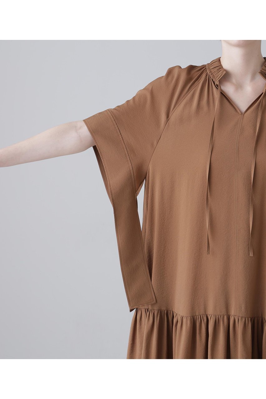 【アドーア/ADORE】のラスターシアーワンピース 人気、トレンドファッション・服の通販 founy(ファニー) 　ファッション　Fashion　レディースファッション　Fashion for Women　ワンピース　Dresses　チュニック　Tunic Tops & Dresses　ギャザー　Gathered, Ruffled　シアー　Sheer, See-Through　チュニック　Tunic, Long Top　フェミニン　Feminine, Girly　リボン　Ribbon, Bow　ロング　Long, Long-Length　other-8|ID: prp329100004917341 ipo3291000000036872608