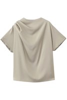 【エムフィル/M Fil】のストレッチWサテン ドレープブラウス 人気、トレンドファッション・服の通販 founy(ファニー) ファッション Fashion レディースファッション Fashion for Women トップス・カットソー Cut & Sew Tops シャツ・ブラウス・オフィスカジュアル Elegant Blouses & Button-Ups アシンメトリー Asymmetrical Style サテン Satin, Glossy Fabric ショート Short, Short Length シンプル Simple, Minimal ストレッチ Stretch, Stretchy Fabric スリーブ Sleeve, Long Sleeve / Short Sleeve エレガント 上品 Elegant |ID:prp329100004917357