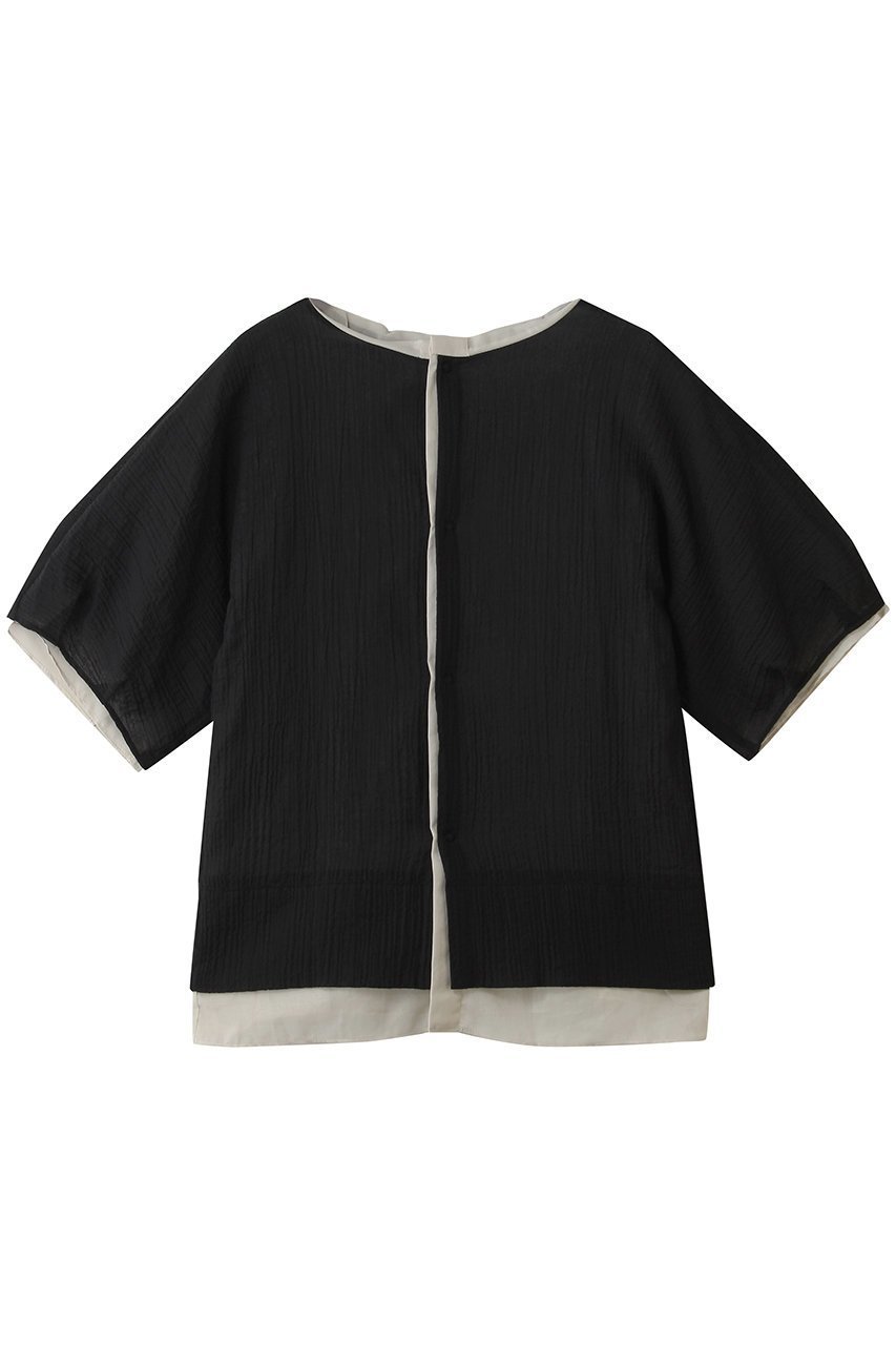 【マルティニーク/martinique】の【CURRENTAGE】フロンタブルシャツ インテリア・キッズ・メンズ・レディースファッション・服の通販 founy(ファニー) 　ファッション　Fashion　レディースファッション　Fashion for Women　トップス・カットソー　Cut & Sew Tops　シャツ・ブラウス・オフィスカジュアル　Elegant Blouses & Button-Ups　ショート　Short, Short Length　スリーブ　Sleeve, Long Sleeve / Short Sleeve　夏　Summer　春　Spring　S/S・春夏　SS, Spring/Summer, Warm Season　ブラック|ID: prp329100004917362 ipo3291000000036873016