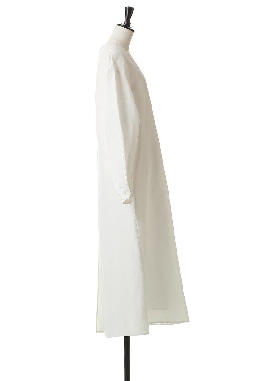 【ブラミンク/BLAMINK】のUネックロングスリーブワンピース 人気、トレンドファッション・服の通販 founy(ファニー) 　ファッション　Fashion　レディースファッション　Fashion for Women　ワンピース　Dresses　チュニック　Tunic Tops & Dresses　シルク　Silk, 100% Silk　シンプル　Simple, Minimal　スリーブ　Sleeve, Long Sleeve / Short Sleeve　チュニック　Tunic, Long Top　フォルム　Silhouette, Form　ミックス　Mix, Mixed Style　other-3|ID: prp329100004917385 ipo3291000000036873330