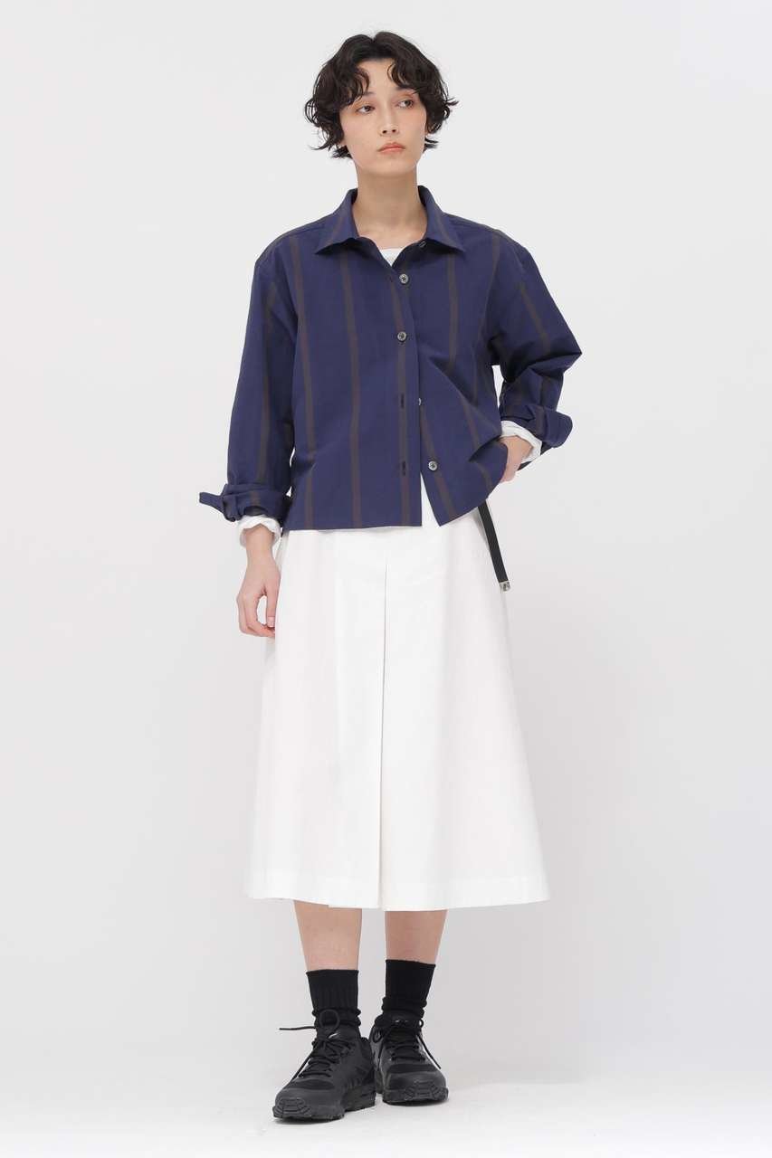 【マーガレットハウエル/MARGARET HOWELL】のBOLD STRIPE COTTON LINEN SHIRT 人気、トレンドファッション・服の通販 founy(ファニー) 　ファッション　Fashion　レディースファッション　Fashion for Women　トップス・カットソー　Cut & Sew Tops　シャツ・ブラウス・オフィスカジュアル　Elegant Blouses & Button-Ups　ストライプ　Stripe, Striped Pattern　スリーブ　Sleeve, Long Sleeve / Short Sleeve　バランス　Balance, Style Balance　ボーダー　Border, Stripe　リネン　Linen, Linen Fabric　ロング　Long, Long-Length　other-2|ID: prp329100004917411 ipo3291000000036873770