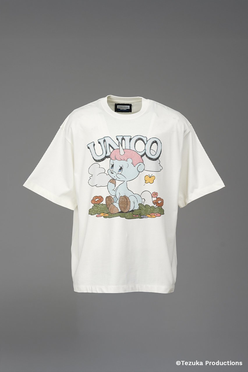 【メゾンスペシャル/MAISON SPECIAL】の【UNISEX】【TEZUKA CHARACTERS for MAISON SPECIAL】- UNICO - Prime-Over Crew Neck Graphic T-Shirt/- ユニコ - プライムオーバークルーネックグラフィックTシャツ インテリア・キッズ・メンズ・レディースファッション・服の通販 founy(ファニー) ファッション Fashion レディースファッション Fashion for Women トップス・カットソー Cut & Sew Tops シャツ・ブラウス・オフィスカジュアル Elegant Blouses & Button-Ups ロングTシャツ・Tシャツ Longline T-Shirts & Tees カットソー・ベーシックTシャツ Cut-and-Sewn Tops / Stretch Tees & Basics イラスト Illustration インナー Innerwear カットソー Cut and Sewn Top キャラクター Character, Licensed Characters グラフィック Graphic, Graphic Design ショルダー Shoulder, Shoulder Strap ショート Short, Short Length シルケット Silket, Silky Cotton シンプル Simple, Minimal スリーブ Sleeve, Long Sleeve / Short Sleeve ドロップ Drop Shoulder, Dropped Style 定番 Standard, Basic Item バランス Balance, Style Balance パターン Pattern, Design Print フィット Fit, Slim Fit プリント Print, Printed Pattern ユニセックス Unisex, Genderless 再入荷 Restock / Back in Stock エレガント 上品 Elegant WHT(ホワイト)|ID: prp329100004917446 ipo3291000000036874273