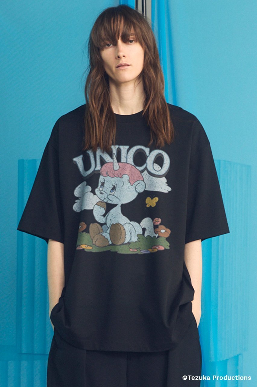 【メゾンスペシャル/MAISON SPECIAL】の【UNISEX】【TEZUKA CHARACTERS for MAISON SPECIAL】- UNICO - Prime-Over Crew Neck Graphic T-Shirt/- ユニコ - プライムオーバークルーネックグラフィックTシャツ 人気、トレンドファッション・服の通販 founy(ファニー) ファッション Fashion レディースファッション Fashion for Women トップス・カットソー Cut & Sew Tops シャツ・ブラウス・オフィスカジュアル Elegant Blouses & Button-Ups ロングTシャツ・Tシャツ Longline T-Shirts & Tees カットソー・ベーシックTシャツ Cut-and-Sewn Tops / Stretch Tees & Basics イラスト Illustration インナー Innerwear カットソー Cut and Sewn Top キャラクター Character, Licensed Characters グラフィック Graphic, Graphic Design ショルダー Shoulder, Shoulder Strap ショート Short, Short Length シルケット Silket, Silky Cotton シンプル Simple, Minimal スリーブ Sleeve, Long Sleeve / Short Sleeve ドロップ Drop Shoulder, Dropped Style 定番 Standard, Basic Item バランス Balance, Style Balance パターン Pattern, Design Print フィット Fit, Slim Fit プリント Print, Printed Pattern ユニセックス Unisex, Genderless 再入荷 Restock / Back in Stock エレガント 上品 Elegant other-6|ID: prp329100004917446 ipo3291000000036874278