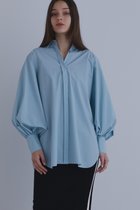 【ル フィル/LE PHIL】の《LE PHIL》SOLOTEX ブロードブラウス 人気、トレンドファッション・服の通販 founy(ファニー) ファッション Fashion レディースファッション Fashion for Women トップス・カットソー Cut & Sew Tops シャツ・ブラウス・オフィスカジュアル Elegant Blouses & Button-Ups ギャザー Gathered, Ruffled スリーブ Sleeve, Long Sleeve / Short Sleeve ブロード Broadcloth, Fine Cotton ロング Long, Long-Length thumbnail ブルー|ID: prp329100004917482 ipo3291000000036874688