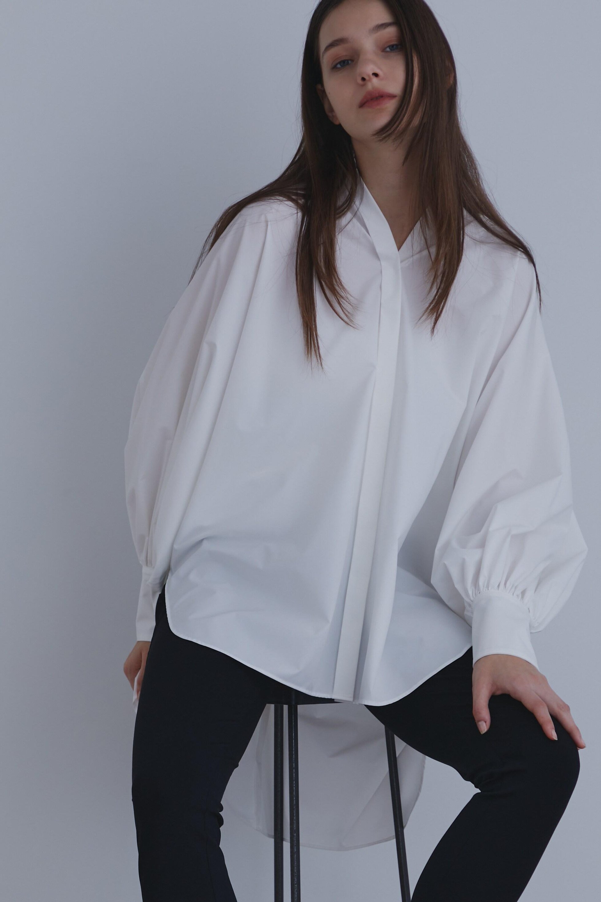 【ル フィル/LE PHIL】の《LE PHIL》SOLOTEX ブロードブラウス 人気、トレンドファッション・服の通販 founy(ファニー) ファッション Fashion レディースファッション Fashion for Women トップス・カットソー Cut & Sew Tops シャツ・ブラウス・オフィスカジュアル Elegant Blouses & Button-Ups ギャザー Gathered, Ruffled スリーブ Sleeve, Long Sleeve / Short Sleeve ブロード Broadcloth, Fine Cotton ロング Long, Long-Length other-6|ID: prp329100004917482 ipo3291000000036874699