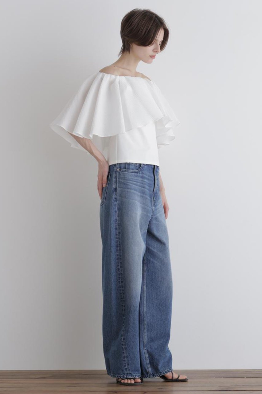 【ル フィル/LE PHIL】のJQコンビカップインブラウス 人気、トレンドファッション・服の通販 founy(ファニー) 　ファッション　Fashion　レディースファッション　Fashion for Women　トップス・カットソー　Cut & Sew Tops　シャツ・ブラウス・オフィスカジュアル　Elegant Blouses & Button-Ups　おすすめ　Recommended / Our Picks　ショート　Short, Short Length　ジャカード／ジャガード　Jacquard, Woven Pattern　スタンダード　Standard, Basic　ストレッチ　Stretch, Stretchy Fabric　スリーブ　Sleeve, Long Sleeve / Short Sleeve　フィット　Fit, Slim Fit　フレア　Flare, Flared　エレガント 上品　Elegant　夏　Summer　旅行　Travel　other-3|ID: prp329100004917530 ipo3291000000036875211