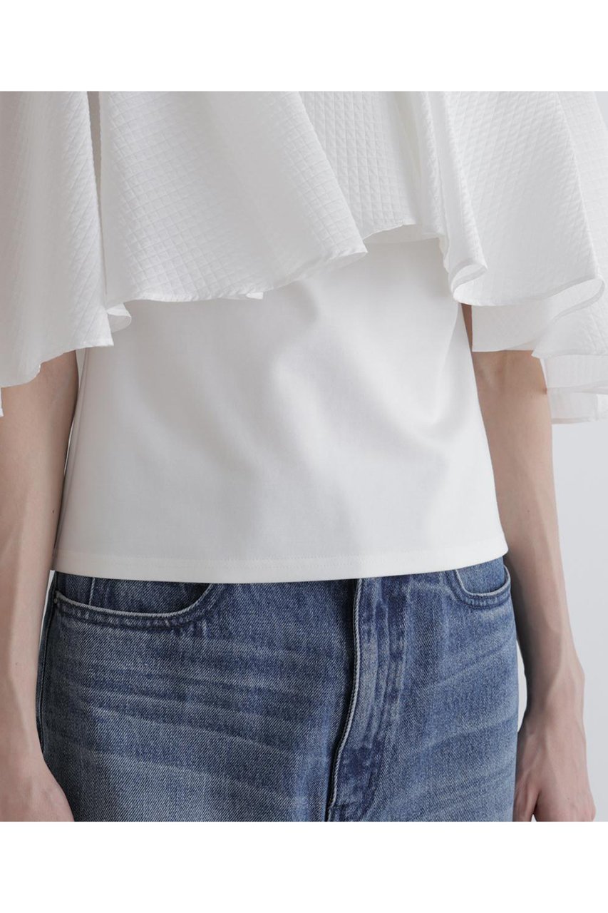 【ル フィル/LE PHIL】のJQコンビカップインブラウス 人気、トレンドファッション・服の通販 founy(ファニー) 　ファッション　Fashion　レディースファッション　Fashion for Women　トップス・カットソー　Cut & Sew Tops　シャツ・ブラウス・オフィスカジュアル　Elegant Blouses & Button-Ups　おすすめ　Recommended / Our Picks　ショート　Short, Short Length　ジャカード／ジャガード　Jacquard, Woven Pattern　スタンダード　Standard, Basic　ストレッチ　Stretch, Stretchy Fabric　スリーブ　Sleeve, Long Sleeve / Short Sleeve　フィット　Fit, Slim Fit　フレア　Flare, Flared　エレガント 上品　Elegant　夏　Summer　旅行　Travel　other-8|ID: prp329100004917530 ipo3291000000036875216