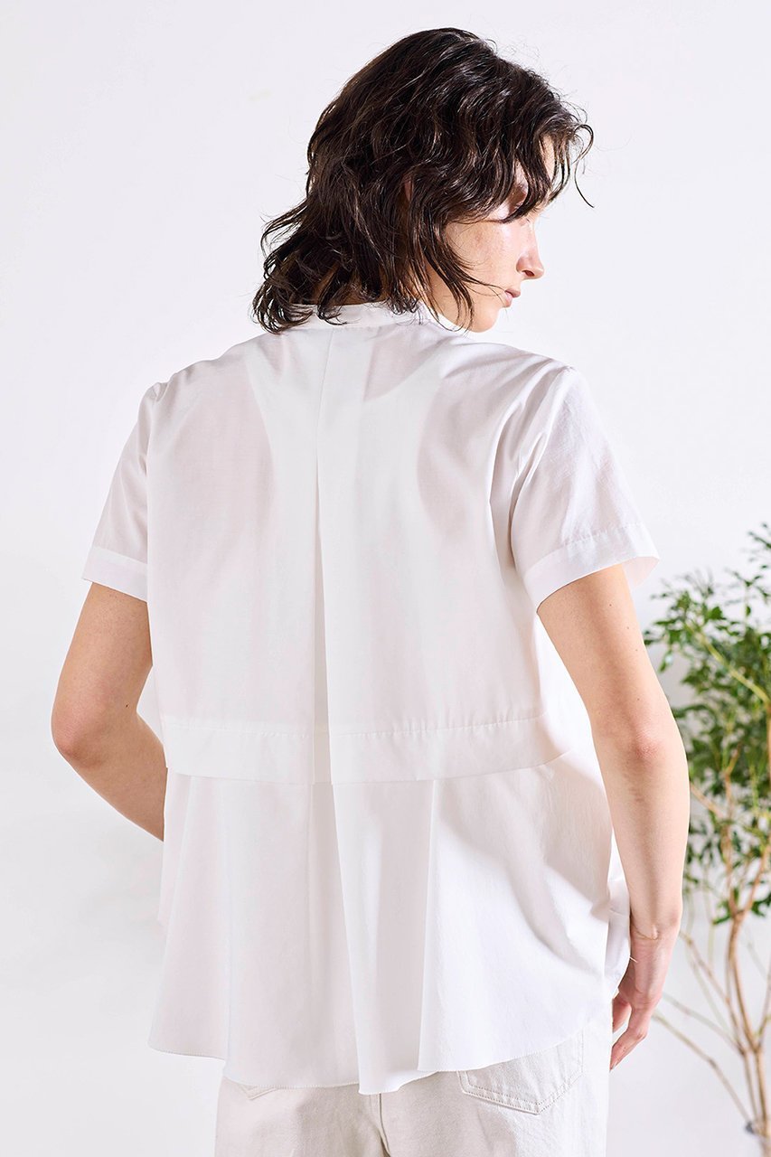 【マリリンムーン/MARILYN MOON】のタックフリルフレアハーフスリーブシャツ 人気、トレンドファッション・服の通販 founy(ファニー) ファッション Fashion レディースファッション Fashion for Women トップス・カットソー Cut & Sew Tops シャツ・ブラウス・オフィスカジュアル Elegant Blouses & Button-Ups オケージョン Occasion Wear ショート Short, Short Length スリーブ Sleeve, Long Sleeve / Short Sleeve フリル Frill, Ruffle フレア Flare, Flared エレガント 上品 Elegant 夏 Summer other-7|ID: prp329100004917532 ipo3291000000036875266