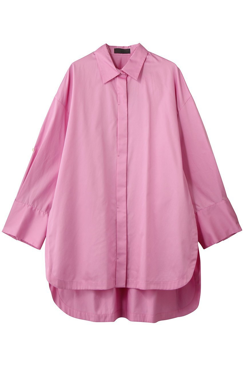 【アンクレイヴ/uncrave】のコットンクロスプレーン BIGシャツ インテリア・キッズ・メンズ・レディースファッション・服の通販 founy(ファニー) ファッション Fashion レディースファッション Fashion for Women トップス・カットソー Cut & Sew Tops シャツ・ブラウス・オフィスカジュアル Elegant Blouses & Button-Ups おすすめ Recommended / Our Picks カフス Cuff Design サテン Satin, Glossy Fabric スリーブ Sleeve, Long Sleeve / Short Sleeve チュニック Tunic, Long Top ブロード Broadcloth, Fine Cotton ループ Loop, Loop Knit ロング Long, Long-Length ピンク|ID: prp329100004917533 ipo3291000000036875270