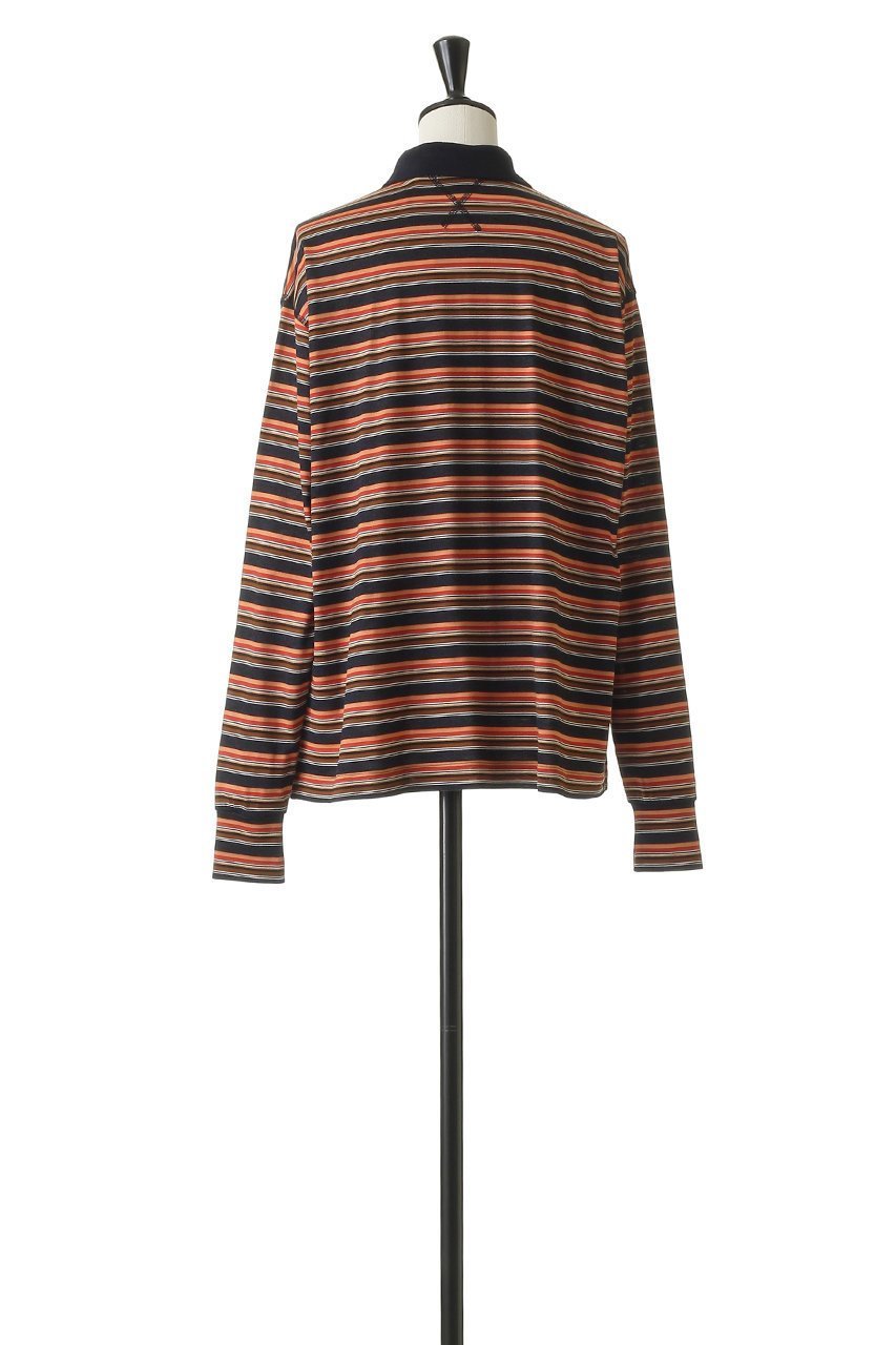 【ブラミンク/BLAMINK】のマルチボーダーロングスリーブ 人気、トレンドファッション・服の通販 founy(ファニー) ファッション Fashion レディースファッション Fashion for Women トップス・カットソー Cut & Sew Tops シャツ・ブラウス・オフィスカジュアル Elegant Blouses & Button-Ups ポロシャツ・きれいめカジュアル Smart-Casual Polo Tops スリーブ Sleeve, Long Sleeve / Short Sleeve ボーダー Border, Stripe ポロシャツ Polo Shirt, Collared Tee リラックス Relax, Relaxed Fit ロング Long, Long-Length other-4|ID: prp329100004917535 ipo3291000000036875289