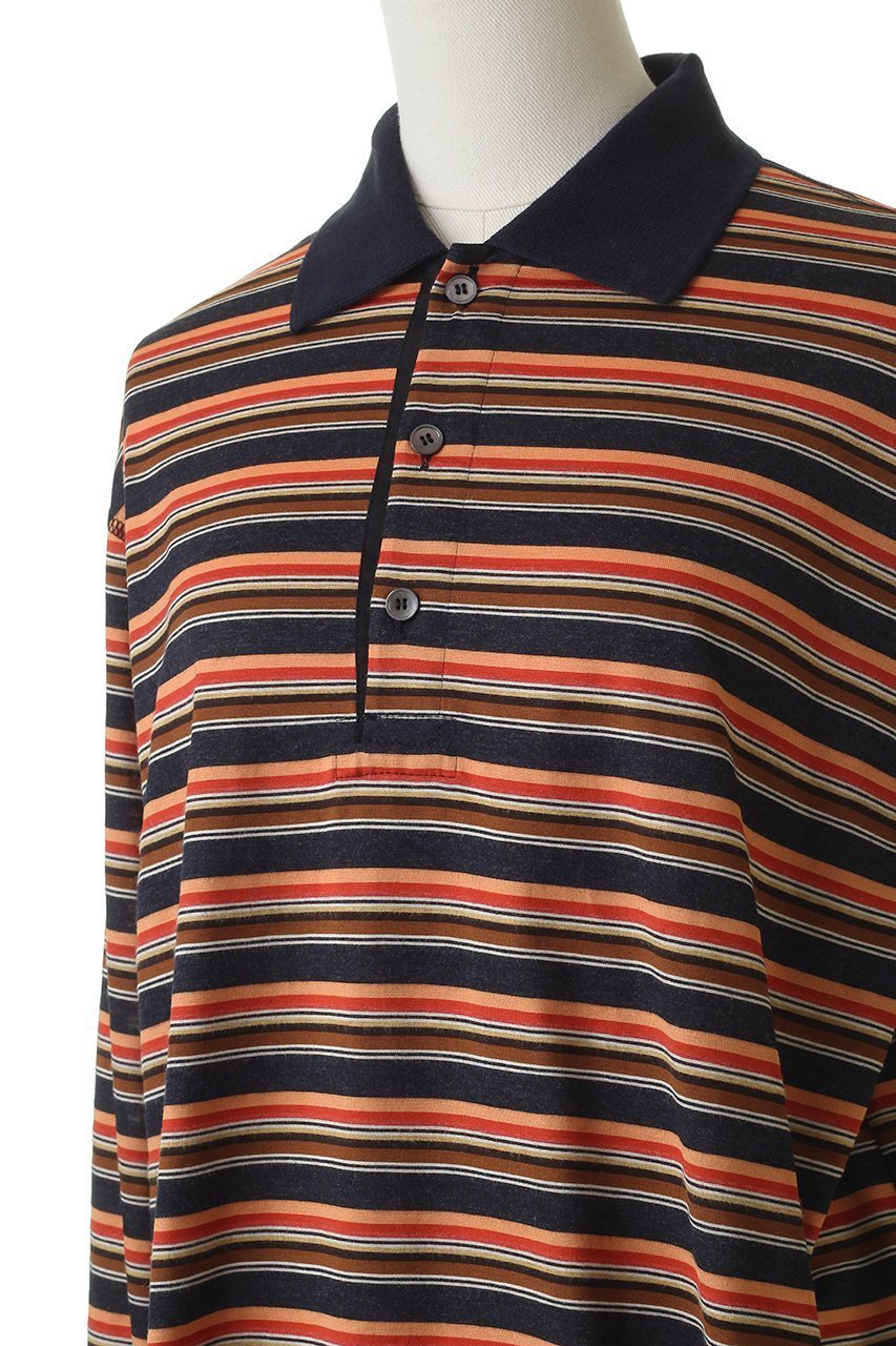 【ブラミンク/BLAMINK】のマルチボーダーロングスリーブ 人気、トレンドファッション・服の通販 founy(ファニー) ファッション Fashion レディースファッション Fashion for Women トップス・カットソー Cut & Sew Tops シャツ・ブラウス・オフィスカジュアル Elegant Blouses & Button-Ups ポロシャツ・きれいめカジュアル Smart-Casual Polo Tops スリーブ Sleeve, Long Sleeve / Short Sleeve ボーダー Border, Stripe ポロシャツ Polo Shirt, Collared Tee リラックス Relax, Relaxed Fit ロング Long, Long-Length other-5|ID: prp329100004917535 ipo3291000000036875290