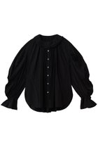 【ランバン オン ブルー/LANVIN en Bleu】のトリアセローンフリルカラーブラウス 人気、トレンドファッション・服の通販 founy(ファニー) ファッション Fashion レディースファッション Fashion for Women トップス・カットソー Cut & Sew Tops シャツ・ブラウス・オフィスカジュアル Elegant Blouses & Button-Ups ギャザー Gathered, Ruffled スラックス Slacks, Dress Pants スリーブ Sleeve, Long Sleeve / Short Sleeve デニム Denim, Jeans Material フェミニン Feminine, Girly フリル Frill, Ruffle ロング Long, Long-Length thumbnail ブラック|ID: prp329100004917541 ipo3291000000036875342