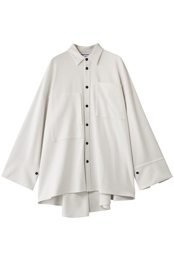 【ナゴンスタンス/nagonstans】のwide-sleeves shirt インテリア・キッズ・メンズ・レディースファッション・服の通販 founy(ファウニー) https://founy.com/ ファッション Fashion レディースファッション Fashion for Women トップス・カットソー Cut & Sew Tops シャツ・ブラウス・オフィスカジュアル Elegant Blouses & Button-Ups アシンメトリー Asymmetrical Style オイル Body Oil ストレッチ Stretch, Stretchy Fabric スリーブ Sleeve, Long Sleeve / Short Sleeve ドレープ Drape, Draping Fabric ピーチ Peach, Soft Touch ポケット Pocket, Pocket Detail ヨーク Yoke, Yoke Design ロング Long, Long-Length |ID: prp329100004917544 ipo3291000000036875364
