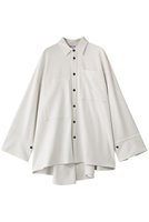 【ナゴンスタンス/nagonstans】のwide-sleeves shirt 人気、トレンドファッション・服の通販 founy(ファニー) ファッション Fashion レディースファッション Fashion for Women トップス・カットソー Cut & Sew Tops シャツ・ブラウス・オフィスカジュアル Elegant Blouses & Button-Ups アシンメトリー Asymmetrical Style オイル Body Oil ストレッチ Stretch, Stretchy Fabric スリーブ Sleeve, Long Sleeve / Short Sleeve ドレープ Drape, Draping Fabric ピーチ Peach, Soft Touch ポケット Pocket, Pocket Detail ヨーク Yoke, Yoke Design ロング Long, Long-Length |ID:prp329100004917544