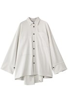 【ナゴンスタンス/nagonstans】のwide-sleeves shirt 人気、トレンドファッション・服の通販 founy(ファニー) ファッション Fashion レディースファッション Fashion for Women トップス・カットソー Cut & Sew Tops シャツ・ブラウス・オフィスカジュアル Elegant Blouses & Button-Ups アシンメトリー Asymmetrical Style オイル Body Oil ストレッチ Stretch, Stretchy Fabric スリーブ Sleeve, Long Sleeve / Short Sleeve ドレープ Drape, Draping Fabric ピーチ Peach, Soft Touch ポケット Pocket, Pocket Detail ヨーク Yoke, Yoke Design ロング Long, Long-Length thumbnail Salt|ID: prp329100004917544 ipo3291000000036875365