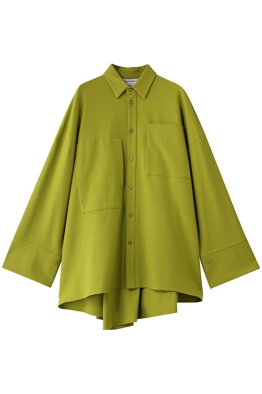 【ナゴンスタンス/nagonstans】のwide-sleeves shirt インテリア・キッズ・メンズ・レディースファッション・服の通販 founy(ファニー) 　ファッション　Fashion　レディースファッション　Fashion for Women　トップス・カットソー　Cut & Sew Tops　シャツ・ブラウス・オフィスカジュアル　Elegant Blouses & Button-Ups　アシンメトリー　Asymmetrical Style　オイル　Body Oil　ストレッチ　Stretch, Stretchy Fabric　スリーブ　Sleeve, Long Sleeve / Short Sleeve　ドレープ　Drape, Draping Fabric　ピーチ　Peach, Soft Touch　ポケット　Pocket, Pocket Detail　ヨーク　Yoke, Yoke Design　ロング　Long, Long-Length　Turmeric|ID: prp329100004917544 ipo3291000000036875366