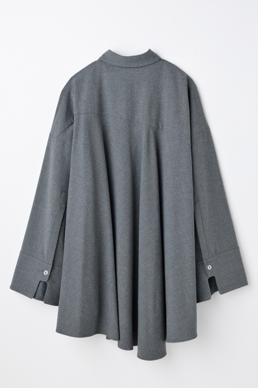 【ナゴンスタンス/nagonstans】のwide-sleeves shirt 人気、トレンドファッション・服の通販 founy(ファニー) 　ファッション　Fashion　レディースファッション　Fashion for Women　トップス・カットソー　Cut & Sew Tops　シャツ・ブラウス・オフィスカジュアル　Elegant Blouses & Button-Ups　アシンメトリー　Asymmetrical Style　オイル　Body Oil　ストレッチ　Stretch, Stretchy Fabric　スリーブ　Sleeve, Long Sleeve / Short Sleeve　ドレープ　Drape, Draping Fabric　ピーチ　Peach, Soft Touch　ポケット　Pocket, Pocket Detail　ヨーク　Yoke, Yoke Design　ロング　Long, Long-Length　other-2|ID: prp329100004917544 ipo3291000000036875368