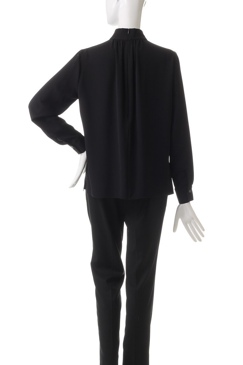 【ベイジ,/BEIGE,】のEVA(エバ)/ブラウス 人気、トレンドファッション・服の通販 founy(ファニー) 　ファッション　Fashion　レディースファッション　Fashion for Women　トップス・カットソー　Cut & Sew Tops　シャツ・ブラウス・オフィスカジュアル　Elegant Blouses & Button-Ups　とろみ　Fluid, Flowy Fabric　ギャザー　Gathered, Ruffled　スリット　Slit, Slit Detail　スリーブ　Sleeve, Long Sleeve / Short Sleeve　デニム　Denim, Jeans Material　ハイネック　High Neck, Mock Neck　パーティ　Party, Party Style　ファブリック　Fabric, Textile　ロング　Long, Long-Length　エレガント 上品　Elegant　other-4|ID: prp329100004917546 ipo3291000000036875391