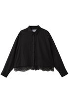 【サードマガジン/THIRD MAGAZINE】の裾レースブラウス 人気、トレンドファッション・服の通販 founy(ファニー) ファッション Fashion レディースファッション Fashion for Women トップス・カットソー Cut & Sew Tops シャツ・ブラウス・オフィスカジュアル Elegant Blouses & Button-Ups カフス Cuff Design スリーブ Sleeve, Long Sleeve / Short Sleeve デニム Denim, Jeans Material パーティ Party, Party Style ベーシック Basic, Essential リュクス Luxury, Elegant, High-End, Chic レース Lace, Lace Fabric ロング Long, Long-Length エレガント 上品 Elegant thumbnail ブラックB|ID: prp329100004917552 ipo3291000000036875448
