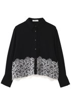 【アドーア/ADORE】のライトジョーゼットブラウス 人気、トレンドファッション・服の通販 founy(ファニー) ファッション Fashion レディースファッション Fashion for Women トップス・カットソー Cut & Sew Tops シャツ・ブラウス・オフィスカジュアル Elegant Blouses & Button-Ups ジョーゼット Georgette, Semi-Sheer Fabric スリーブ Sleeve, Long Sleeve / Short Sleeve バランス Balance, Style Balance レース Lace, Lace Fabric ロング Long, Long-Length thumbnail ブラック|ID: prp329100004917562 ipo3291000000036875534