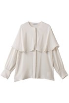 【ジェイドット/j.】のドレープアセテートイレギュラーヘムブラウス 人気、トレンドファッション・服の通販 founy(ファニー) ファッション Fashion レディースファッション Fashion for Women トップス・カットソー Cut & Sew Tops シャツ・ブラウス・オフィスカジュアル Elegant Blouses & Button-Ups おすすめ Recommended / Our Picks とろみ Fluid, Flowy Fabric エレガント 上品 Elegant スリーブ Sleeve, Long Sleeve / Short Sleeve トレンド Trend, Trending Now ドレープ Drape, Draping Fabric パーティ Party, Party Style ロング Long, Long-Length thumbnail ホワイト|ID: prp329100004917564 ipo3291000000036875561