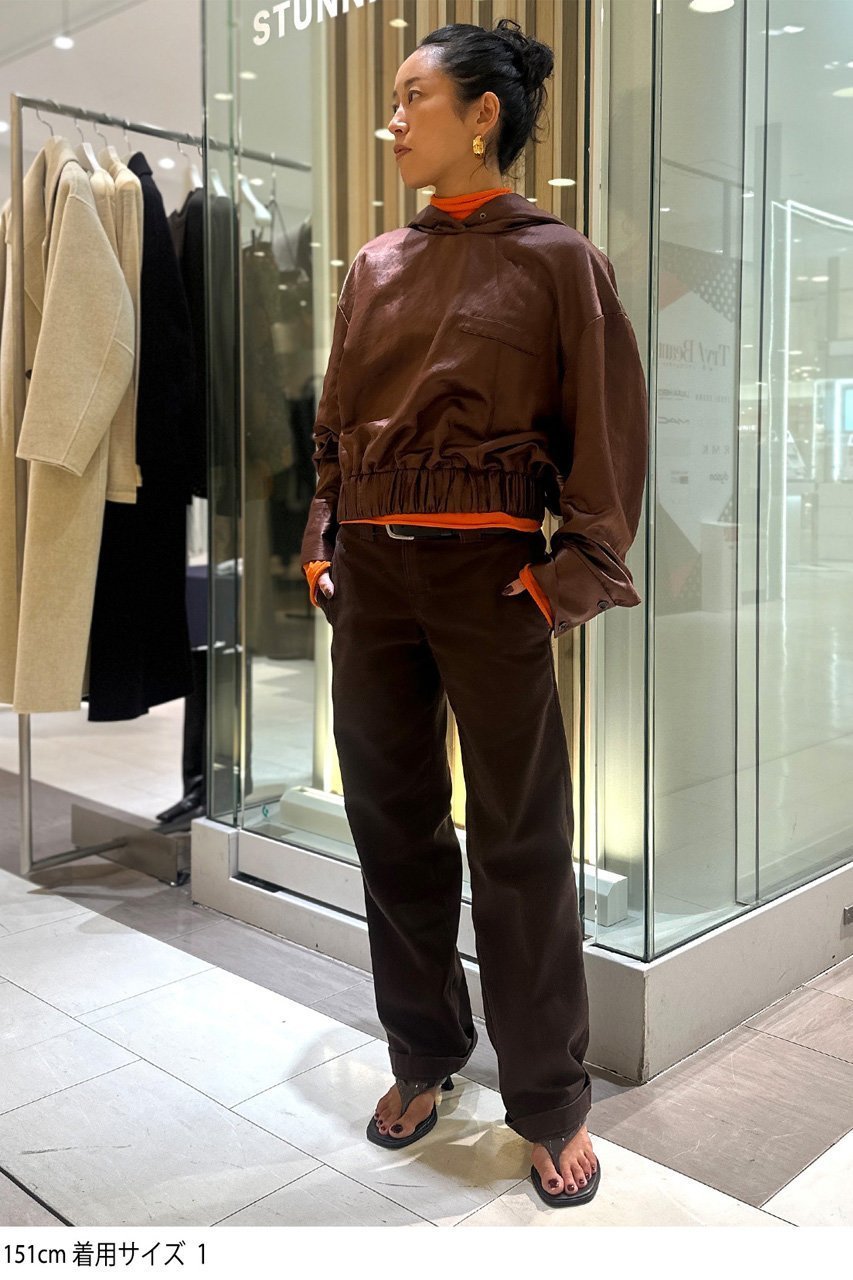 【スタニングルアー/STUNNING LURE】の【Waltz】サテンクロップドフーディ 人気、トレンドファッション・服の通販 founy(ファニー) ファッション Fashion レディースファッション Fashion for Women トップス・カットソー Cut & Sew Tops シャツ・ブラウス・オフィスカジュアル Elegant Blouses & Button-Ups エレガント 上品 Elegant サテン Satin, Glossy Fabric スポーティ Sporty, Casual Athletic スリーブ Sleeve, Long Sleeve / Short Sleeve バランス Balance, Style Balance フロント Front, Front Design ポケット Pocket, Pocket Detail リラックス Relax, Relaxed Fit ロング Long, Long-Length other-6|ID: prp329100004917570 ipo3291000000036875614