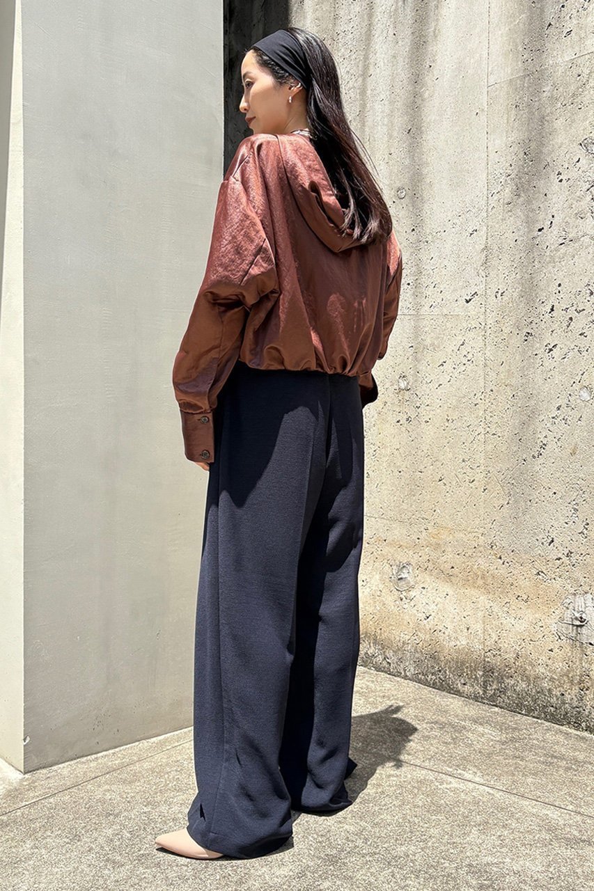 【スタニングルアー/STUNNING LURE】の【Waltz】サテンクロップドフーディ 人気、トレンドファッション・服の通販 founy(ファニー) ファッション Fashion レディースファッション Fashion for Women トップス・カットソー Cut & Sew Tops シャツ・ブラウス・オフィスカジュアル Elegant Blouses & Button-Ups エレガント 上品 Elegant サテン Satin, Glossy Fabric スポーティ Sporty, Casual Athletic スリーブ Sleeve, Long Sleeve / Short Sleeve バランス Balance, Style Balance フロント Front, Front Design ポケット Pocket, Pocket Detail リラックス Relax, Relaxed Fit ロング Long, Long-Length other-8|ID: prp329100004917570 ipo3291000000036875616