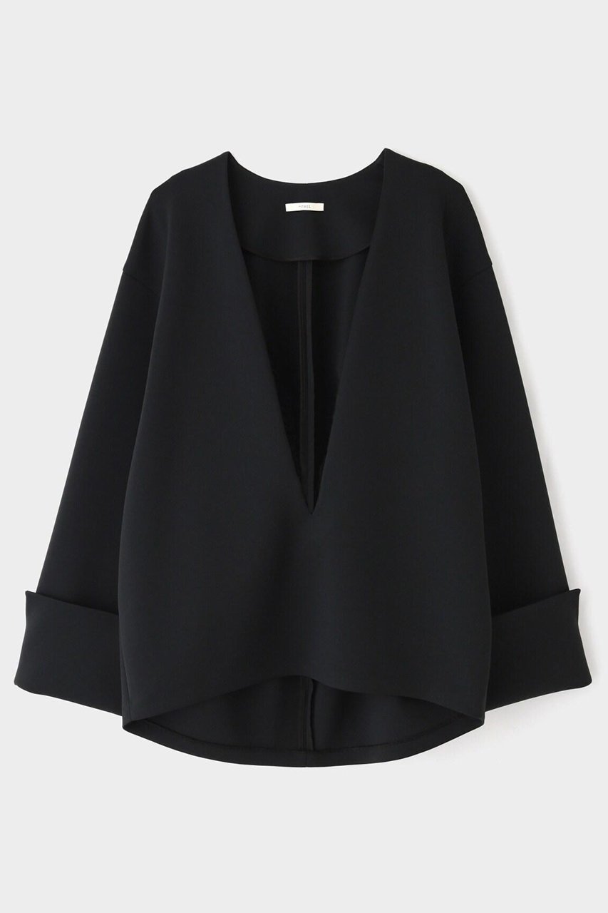 【ル フィル/LE PHIL】の《LE PHIL》スキューバジャージーブラウス 人気、トレンドファッション・服の通販 founy(ファニー) 　ファッション　Fashion　レディースファッション　Fashion for Women　トップス・カットソー　Cut & Sew Tops　シャツ・ブラウス・オフィスカジュアル　Elegant Blouses & Button-Ups　スリーブ　Sleeve, Long Sleeve / Short Sleeve　センター　Center, Center Line　ビッグ　Big, Oversized　ミックス　Mix, Mixed Style　ロング　Long, Long-Length　定番　Standard, Basic Item　other-2|ID: prp329100004917575 ipo3291000000036875645