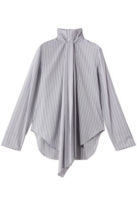 【バウト/BOWTE】 COTTON BROAD KNOT LIKE BLOUSE/ブラウス人気、トレンドファッション・服の通販 founy(ファニー) ファッション Fashion レディースファッション Fashion for Women トップス・カットソー Cut & Sew Tops シャツ・ブラウス・オフィスカジュアル Elegant Blouses & Button-Ups アシンメトリー Asymmetrical Style イレギュラー Irregular Design ジャケット Jacket, Outerwear スリーブ Sleeve, Long Sleeve / Short Sleeve ブロード Broadcloth, Fine Cotton ロング Long, Long-Length |ID:prp329100004917577