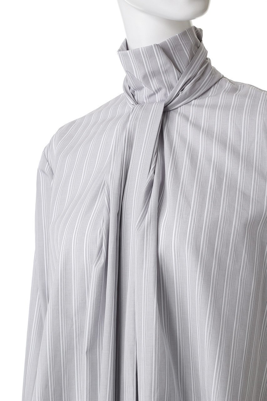 【バウト/BOWTE】のCOTTON BROAD KNOT LIKE BLOUSE/ブラウス 人気、トレンドファッション・服の通販 founy(ファニー) 　ファッション　Fashion　レディースファッション　Fashion for Women　トップス・カットソー　Cut & Sew Tops　シャツ・ブラウス・オフィスカジュアル　Elegant Blouses & Button-Ups　アシンメトリー　Asymmetrical Style　イレギュラー　Irregular Design　ジャケット　Jacket, Outerwear　スリーブ　Sleeve, Long Sleeve / Short Sleeve　ブロード　Broadcloth, Fine Cotton　ロング　Long, Long-Length　other-5|ID: prp329100004917577 ipo3291000000036875666