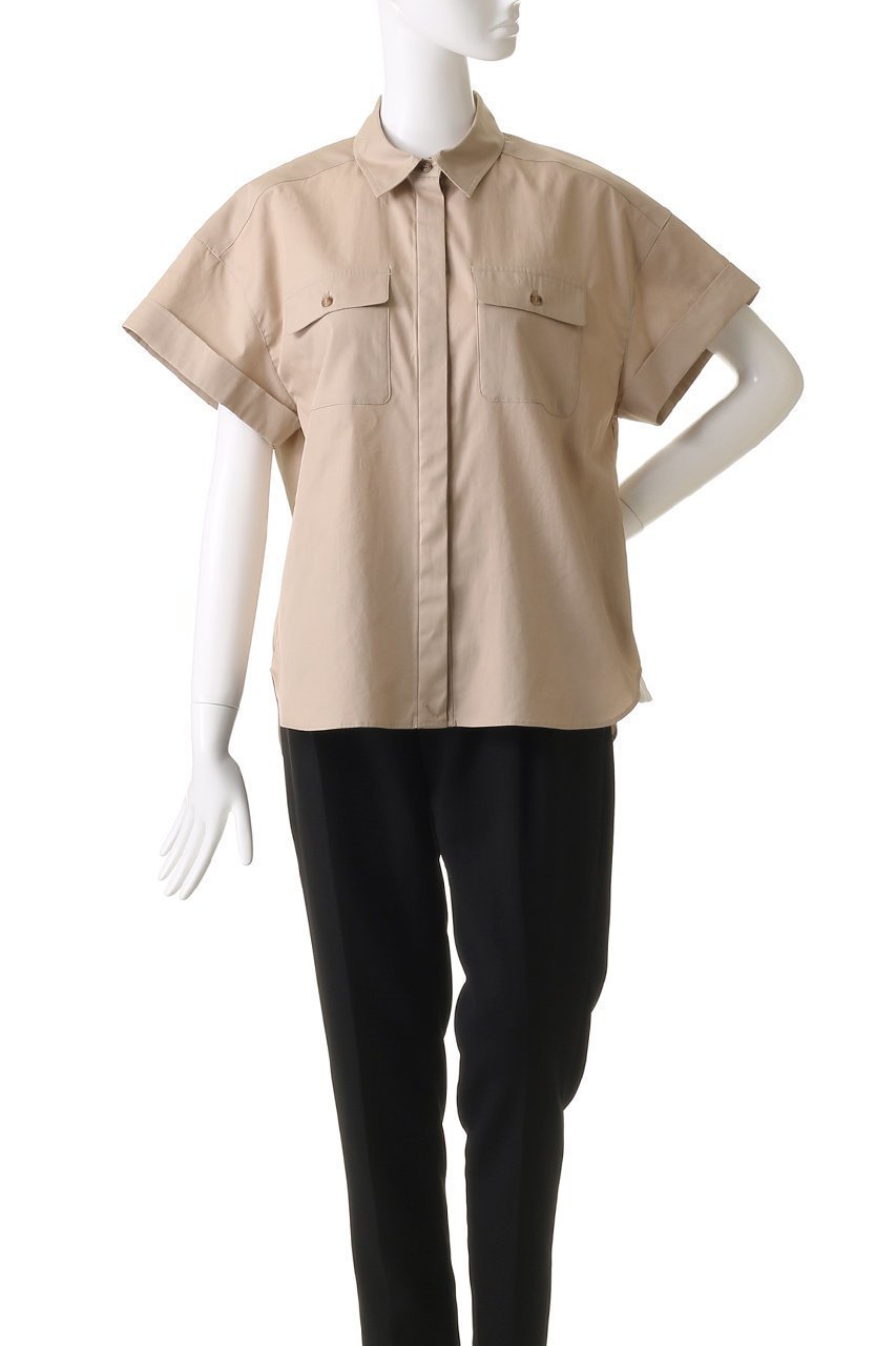 【マイ ウィークネス/MY WEAKNESS】のOlja Safari Shirt 人気、トレンドファッション・服の通販 founy(ファニー) 　ファッション　Fashion　レディースファッション　Fashion for Women　トップス・カットソー　Cut & Sew Tops　シャツ・ブラウス・オフィスカジュアル　Elegant Blouses & Button-Ups　エレガント 上品　Elegant　カシュクール　Wrap Design　コンパクト　Compact, Small Size　ショート　Short, Short Length　シルク　Silk, 100% Silk　シンプル　Simple, Minimal　スリーブ　Sleeve, Long Sleeve / Short Sleeve　フェミニン　Feminine, Girly　ワッシャー　Washer, Crinkled Finish　other-2|ID: prp329100004917580 ipo3291000000036875687