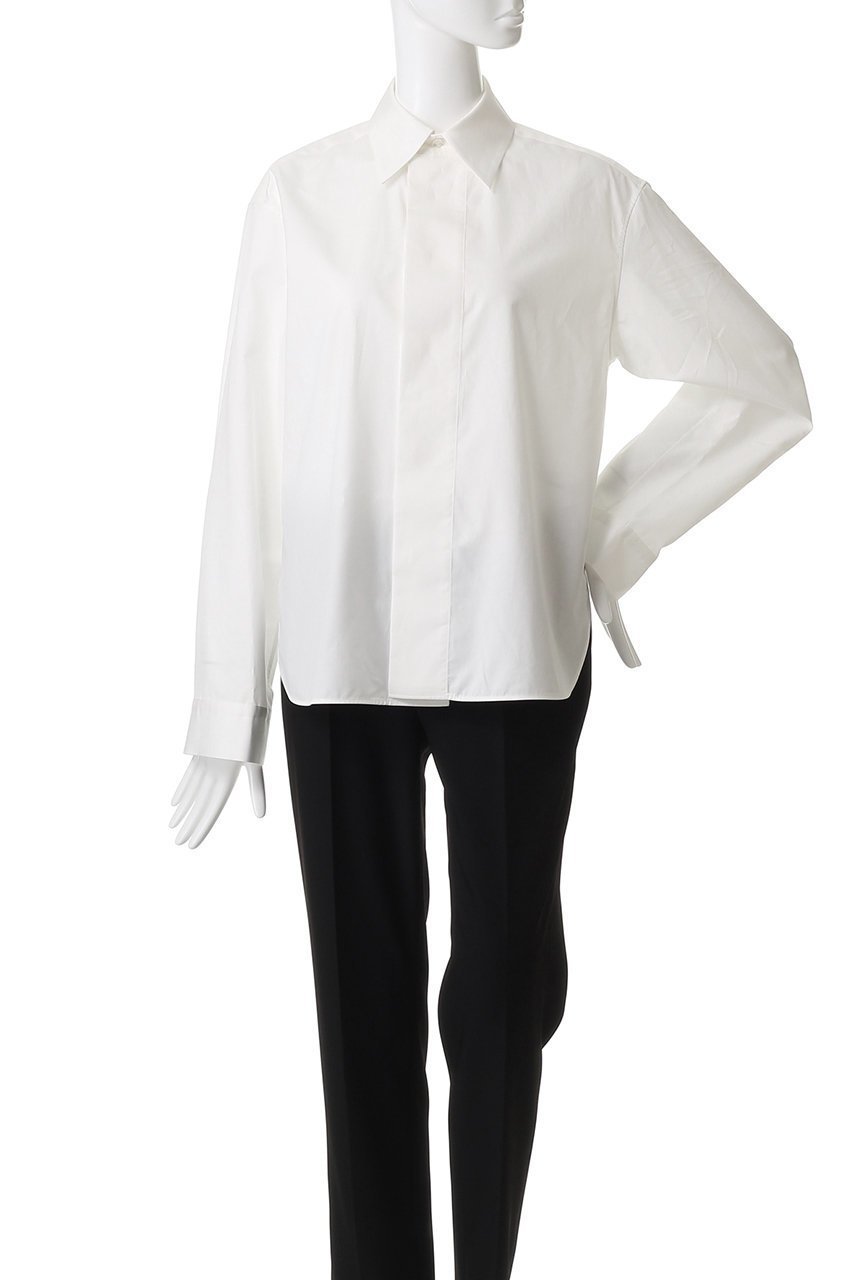 【セアン/SCEARN】のCOTTON SATIN ブラウス 人気、トレンドファッション・服の通販 founy(ファニー) 　ファッション　Fashion　レディースファッション　Fashion for Women　トップス・カットソー　Cut & Sew Tops　シャツ・ブラウス・オフィスカジュアル　Elegant Blouses & Button-Ups　なめらか　Smooth, Silky Texture　サテン　Satin, Glossy Fabric　シンプル　Simple, Minimal　スリーブ　Sleeve, Long Sleeve / Short Sleeve　ロング　Long, Long-Length　定番　Standard, Basic Item　other-2|ID: prp329100004917591 ipo3291000000036875776