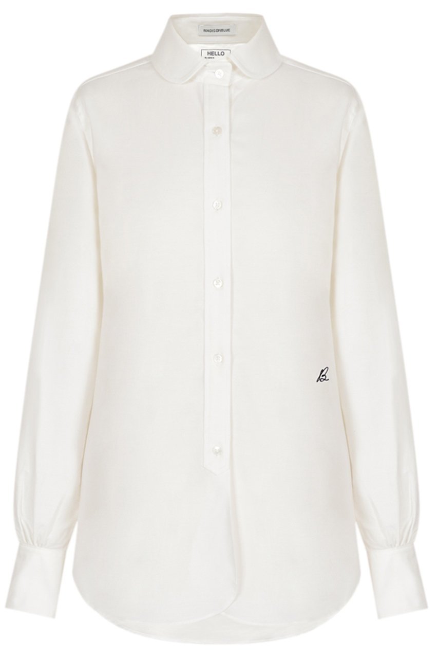 【マディソンブルー/MADISONBLUE】のCHELSEA L/S SHIRT チェルシー ロングスリーブシャツ インテリア・キッズ・メンズ・レディースファッション・服の通販 founy(ファニー) 　ファッション　Fashion　レディースファッション　Fashion for Women　トップス・カットソー　Cut & Sew Tops　シャツ・ブラウス・オフィスカジュアル　Elegant Blouses & Button-Ups　クラシック　Classic, Timeless Style　コレクション　Collection, Seasonal Line　スリーブ　Sleeve, Long Sleeve / Short Sleeve　プリーツ　Pleats, Pleated　ボックス　Boxy, Box Shape　ロング　Long, Long-Length　今季　This Season, Current Season　定番　Standard, Basic Item　ホワイト|ID: prp329100004917595 ipo3291000000036875800