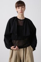 【ヒューエルミュージアム/hueLe Museum】の【hLM】タイプライターブラウス 人気、トレンドファッション・服の通販 founy(ファニー) ファッション Fashion レディースファッション Fashion for Women トップス・カットソー Cut & Sew Tops シャツ・ブラウス・オフィスカジュアル Elegant Blouses & Button-Ups インナー Innerwear ストレッチ Stretch, Stretchy Fabric スマート Smart, Elegant スリーブ Sleeve, Long Sleeve / Short Sleeve タイプライター Typewriter Fabric, Crisp Cotton タートルネック Turtleneck, High Neck ロング Long, Long-Length 半袖 Short Sleeve, Half Sleeve 夏 Summer 秋 Autumn thumbnail ブラック|ID: prp329100004917606 ipo3291000000036875905