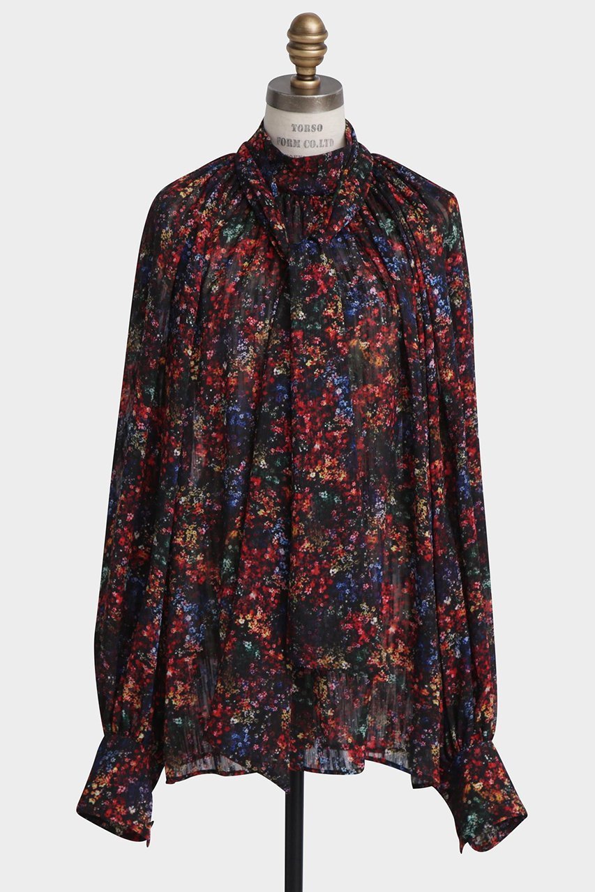 【ヒューエルミュージアム/hueLe Museum】の【STUMBLY】Printed Bow-Tie Blouse 人気、トレンドファッション・服の通販 founy(ファニー) ファッション Fashion レディースファッション Fashion for Women トップス・カットソー Cut & Sew Tops シャツ・ブラウス・オフィスカジュアル Elegant Blouses & Button-Ups おすすめ Recommended / Our Picks ジャカード/ジャガード Jacquard, Woven Pattern スリーブ Sleeve, Long Sleeve / Short Sleeve セットアップ Set-Up, Coordinated Outfit ツイード Twill, Twill Weave ハイネック High Neck, Mock Neck パターン Pattern, Design Print プリント Print, Printed Pattern ロング Long, Long-Length 無地 Plain, Solid Color other-2|ID: prp329100004917618 ipo3291000000036876026