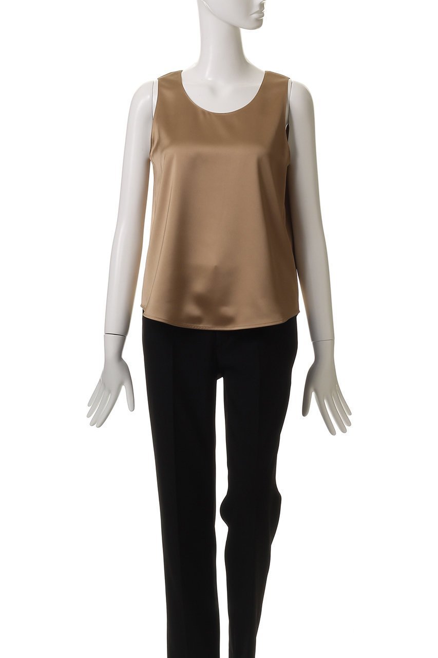 【アルアバイル/allureville】のサテンタンクブラウス 人気、トレンドファッション・服の通販 founy(ファニー) 　ファッション　Fashion　レディースファッション　Fashion for Women　トップス・カットソー　Cut & Sew Tops　キャミソール&ノースリーブ　Camisoles & Sleeveless Tops　シャツ・ブラウス・オフィスカジュアル　Elegant Blouses & Button-Ups　インナー　Innerwear　サテン　Satin, Glossy Fabric　シンプル　Simple, Minimal　ジャケット　Jacket, Outerwear　タンク　Tank Top, Sleeveless Top　ノースリーブ　Sleeveless, No-Sleeve　エレガント 上品　Elegant　夏　Summer　春　Spring　秋　Autumn　other-2|ID: prp329100004917622 ipo3291000000036876059