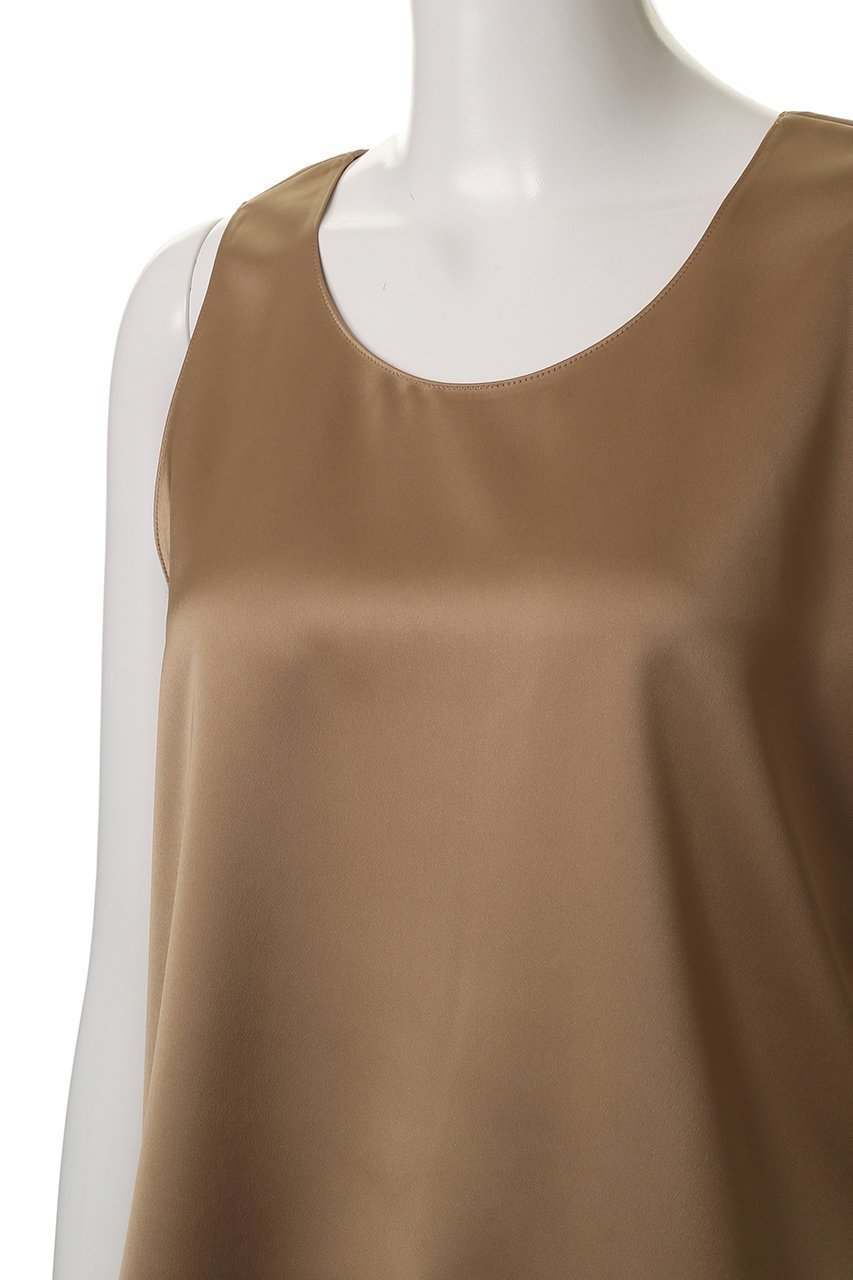 【アルアバイル/allureville】のサテンタンクブラウス 人気、トレンドファッション・服の通販 founy(ファニー) 　ファッション　Fashion　レディースファッション　Fashion for Women　トップス・カットソー　Cut & Sew Tops　キャミソール&ノースリーブ　Camisoles & Sleeveless Tops　シャツ・ブラウス・オフィスカジュアル　Elegant Blouses & Button-Ups　インナー　Innerwear　サテン　Satin, Glossy Fabric　シンプル　Simple, Minimal　ジャケット　Jacket, Outerwear　タンク　Tank Top, Sleeveless Top　ノースリーブ　Sleeveless, No-Sleeve　エレガント 上品　Elegant　夏　Summer　春　Spring　秋　Autumn　other-5|ID: prp329100004917622 ipo3291000000036876062