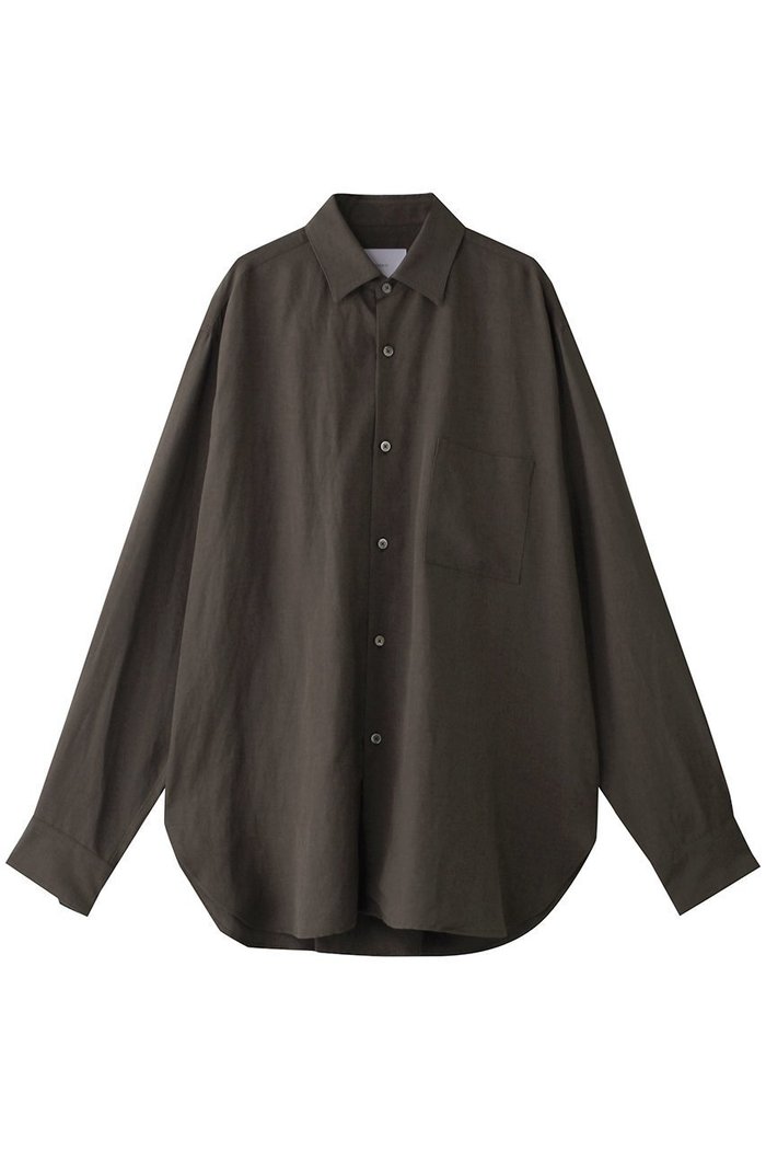 【シュタイン/ssstein】の【UNISEX】RAYON/LINEN OVERSIZED DOWN PAT SHIRT インテリア・キッズ・メンズ・レディースファッション・服の通販 founy(ファニー) https://founy.com/ ファッション Fashion レディースファッション Fashion for Women トップス・カットソー Cut & Sew Tops シャツ・ブラウス・オフィスカジュアル Elegant Blouses & Button-Ups ロングTシャツ・Tシャツ Longline T-Shirts & Tees ユニセックス Unisex, Genderless シンプル Simple, Minimal スリーブ Sleeve, Long Sleeve / Short Sleeve リネン Linen, Linen Fabric ロング Long, Long-Length |ID: prp329100004917623 ipo3291000000036876066