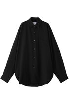 【シュタイン/ssstein】の【UNISEX】RAYON/LINEN OVERSIZED DOWN PAT SHIRT ブラック|ID: prp329100004917623 ipo3291000000036876068