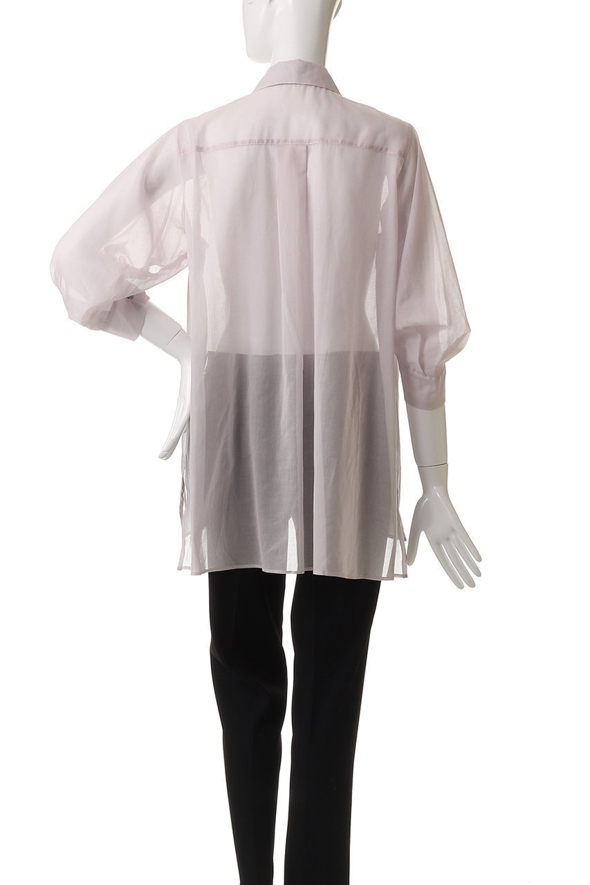 【ミディウミソリッド/MIDIUMISOLID】のsheer slit slv tunic shirt.S シャツ 人気、トレンドファッション・服の通販 founy(ファニー) 　ファッション　Fashion　レディースファッション　Fashion for Women　トップス・カットソー　Cut & Sew Tops　シャツ・ブラウス・オフィスカジュアル　Elegant Blouses & Button-Ups　インナー　Innerwear　シアー　Sheer, See-Through　ショート　Short, Short Length　シンプル　Simple, Minimal　スリーブ　Sleeve, Long Sleeve / Short Sleeve　チュニック　Tunic, Long Top　トレンド　Trend, Trending Now　人気　Popular, Best Seller　夏　Summer　other-4|ID: prp329100004917632 ipo3291000000036876165