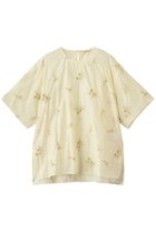 【カレンソロジー/Curensology】のフラワービーズTOPS 人気、トレンドファッション・服の通販 founy(ファニー) ファッション Fashion レディースファッション Fashion for Women トップス・カットソー Cut & Sew Tops シャツ・ブラウス・オフィスカジュアル Elegant Blouses & Button-Ups ショート Short, Short Length スリーブ Sleeve, Long Sleeve / Short Sleeve フラワー Flower, Floral モチーフ Motif, Design Theme エレガント 上品 Elegant 夏 Summer 春 Spring S/S・春夏 SS, Spring/Summer, Warm Season thumbnail オフホワイト|ID: prp329100004917634 ipo3291000000036876177