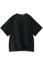 【カレンソロジー/Curensology】のフラワービーズTOPS 人気、トレンドファッション・服の通販 founy(ファニー) ファッション Fashion レディースファッション Fashion for Women トップス・カットソー Cut & Sew Tops シャツ・ブラウス・オフィスカジュアル Elegant Blouses & Button-Ups ショート Short, Short Length スリーブ Sleeve, Long Sleeve / Short Sleeve フラワー Flower, Floral モチーフ Motif, Design Theme エレガント 上品 Elegant 夏 Summer 春 Spring S/S・春夏 SS, Spring/Summer, Warm Season thumbnail ブラック|ID: prp329100004917634 ipo3291000000036876178