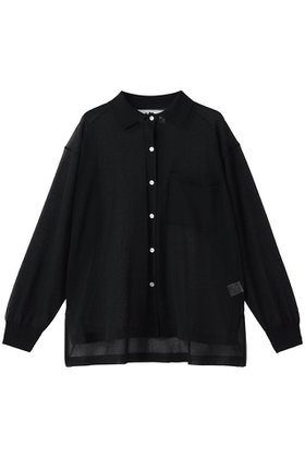 【プルミエ アロンディスモン/1er Arrondissement】の【LOWER】18Gシアーボタンシャツ 人気、トレンドファッション・服の通販 founy(ファニー) ファッション Fashion レディースファッション Fashion for Women トップス・カットソー Cut & Sew Tops シャツ・ブラウス・オフィスカジュアル Elegant Blouses & Button-Ups インナー Innerwear カーディガン Cardigan, Knitwear シアー Sheer, See-Through シンプル Simple, Minimal スリーブ Sleeve, Long Sleeve / Short Sleeve タンク Tank Top, Sleeveless Top ロング Long, Long-Length エレガント 上品 Elegant |ID:prp329100004917635