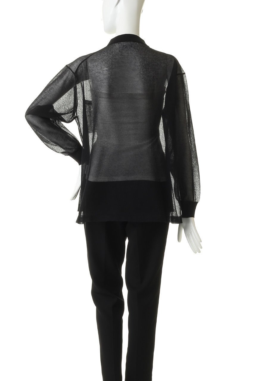 【プルミエ アロンディスモン/1er Arrondissement】の【LOWER】18Gシアーボタンシャツ 人気、トレンドファッション・服の通販 founy(ファニー) 　ファッション　Fashion　レディースファッション　Fashion for Women　トップス・カットソー　Cut & Sew Tops　シャツ・ブラウス・オフィスカジュアル　Elegant Blouses & Button-Ups　インナー　Innerwear　カーディガン　Cardigan, Knitwear　シアー　Sheer, See-Through　シンプル　Simple, Minimal　スリーブ　Sleeve, Long Sleeve / Short Sleeve　タンク　Tank Top, Sleeveless Top　ロング　Long, Long-Length　エレガント 上品　Elegant　other-4|ID: prp329100004917635 ipo3291000000036876187
