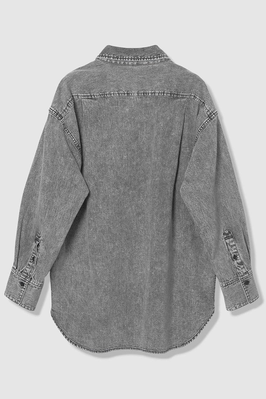 【アルアバイル/allureville】のデニムビッグポケットシャツ 人気、トレンドファッション・服の通販 founy(ファニー) ファッション Fashion レディースファッション Fashion for Women トップス・カットソー Cut & Sew Tops シャツ・ブラウス・オフィスカジュアル Elegant Blouses & Button-Ups ジャカード/ジャガード Jacquard, Woven Pattern ストライプ Stripe, Striped Pattern スリーブ Sleeve, Long Sleeve / Short Sleeve デニム Denim, Jeans Material モダン Modern, Contemporary ロング Long, Long-Length 無地 Plain, Solid Color other-2|ID: prp329100004917636 ipo3291000000036876204